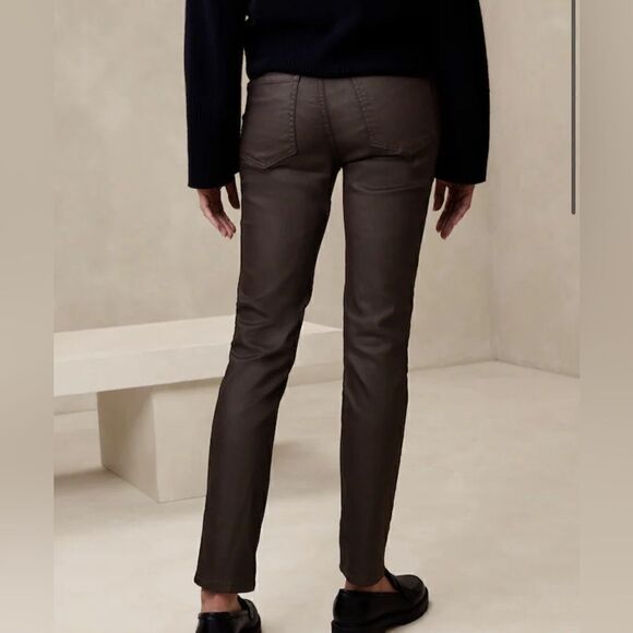 Banana Republic Factory High Rise Slim Coated Jeans - Picture 2 of 9